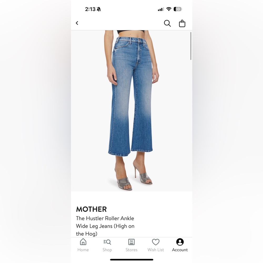 MOTHER the hustler roller ankle jean